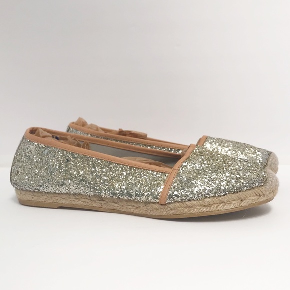 J. Crew Shoes - J. Crew • Women’s Sparkly Glitter Espadrilles 11